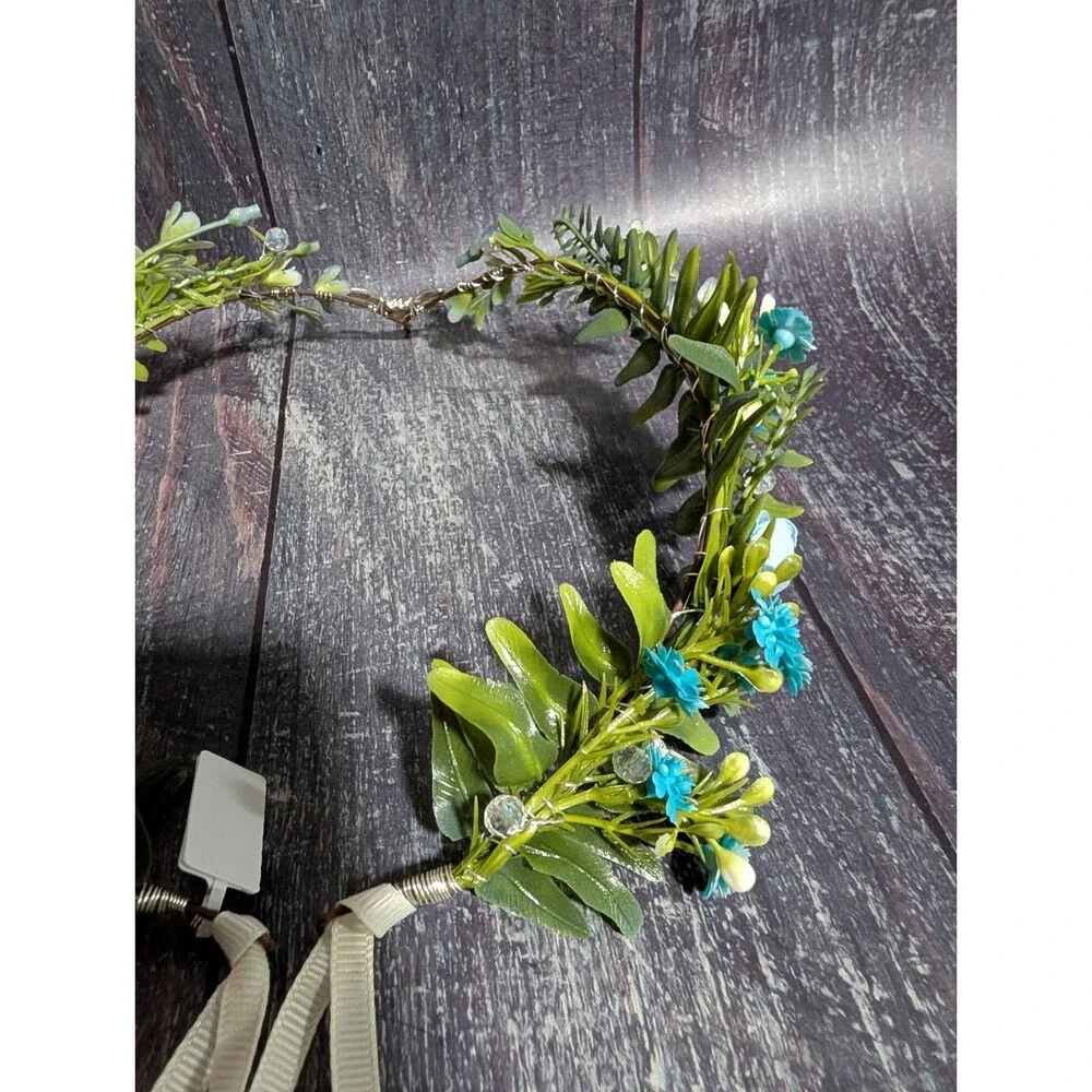 Fairy Flower Dragonfly Crown Women Elf Headpiece Forest Floral Headband NEW